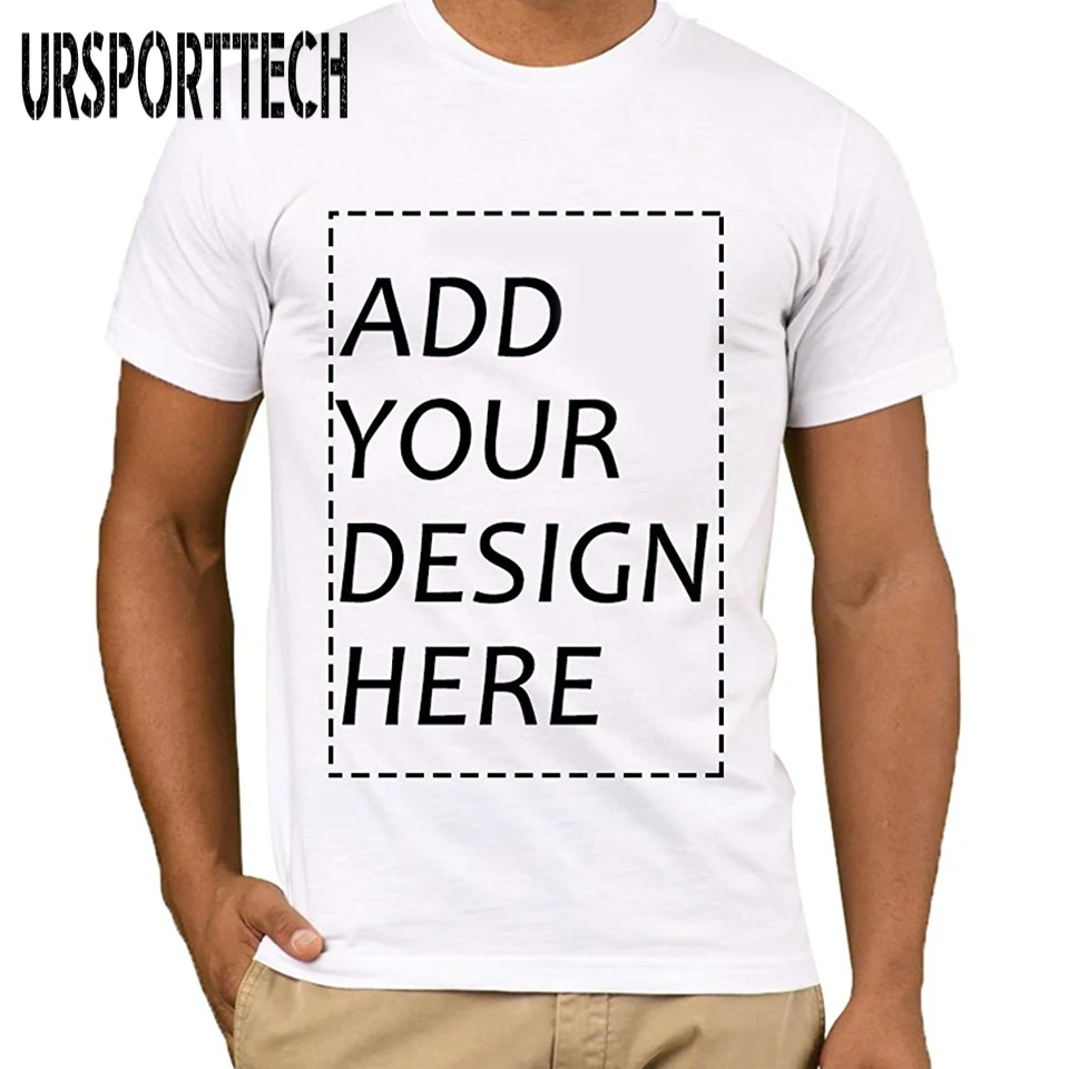 Футболка URSPORTTECH мужская из дышащего хлопка индивидуальная печать собственный