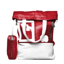 YISHIDUN Stitching Hit color Leisure PU one shoulder cross-body handbag women’s double-shoulder travel Messenger Bag School Bags