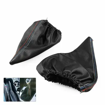 

2 Pcs/Set Handbrake Gaiter Shift Boot Leather Boot For BMW 3 Series M3 E36 E46