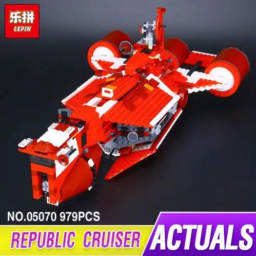 

Lepin 05070 979Pcs New The Republic Cruiser Set Children Educational Building Blocks Bricks Toys Model Gift 7665