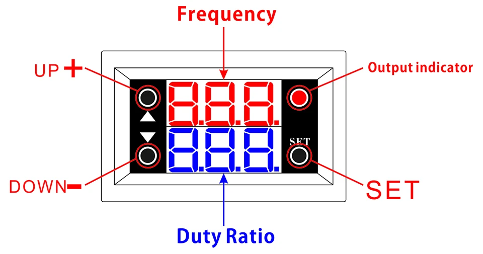Одноместный генератор сигналов PWM частота импульсов рабочий цикл регулируемый дисплей модуля LCD 1Hz-160 кГц 4 V-30 V PWM борту модуль 5mA-30mA