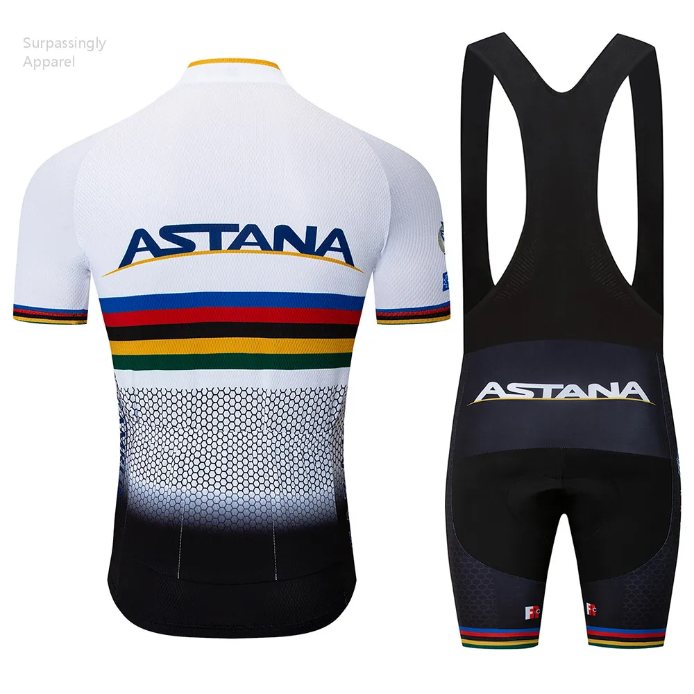 2019 فريق الصيف استانا الدراجات جيرسي الموالية الرياضية سباق UCI العالم جولة سراويل البيك القصيرة مجموعة روبا Ciclismo غطاء دراجة 9D هلام