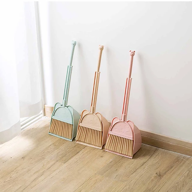 Children's Cleaning Dustpan Broom Broom Cleaning Toy Baby Mop Mini Tool Set  Play House Toy - AliExpress