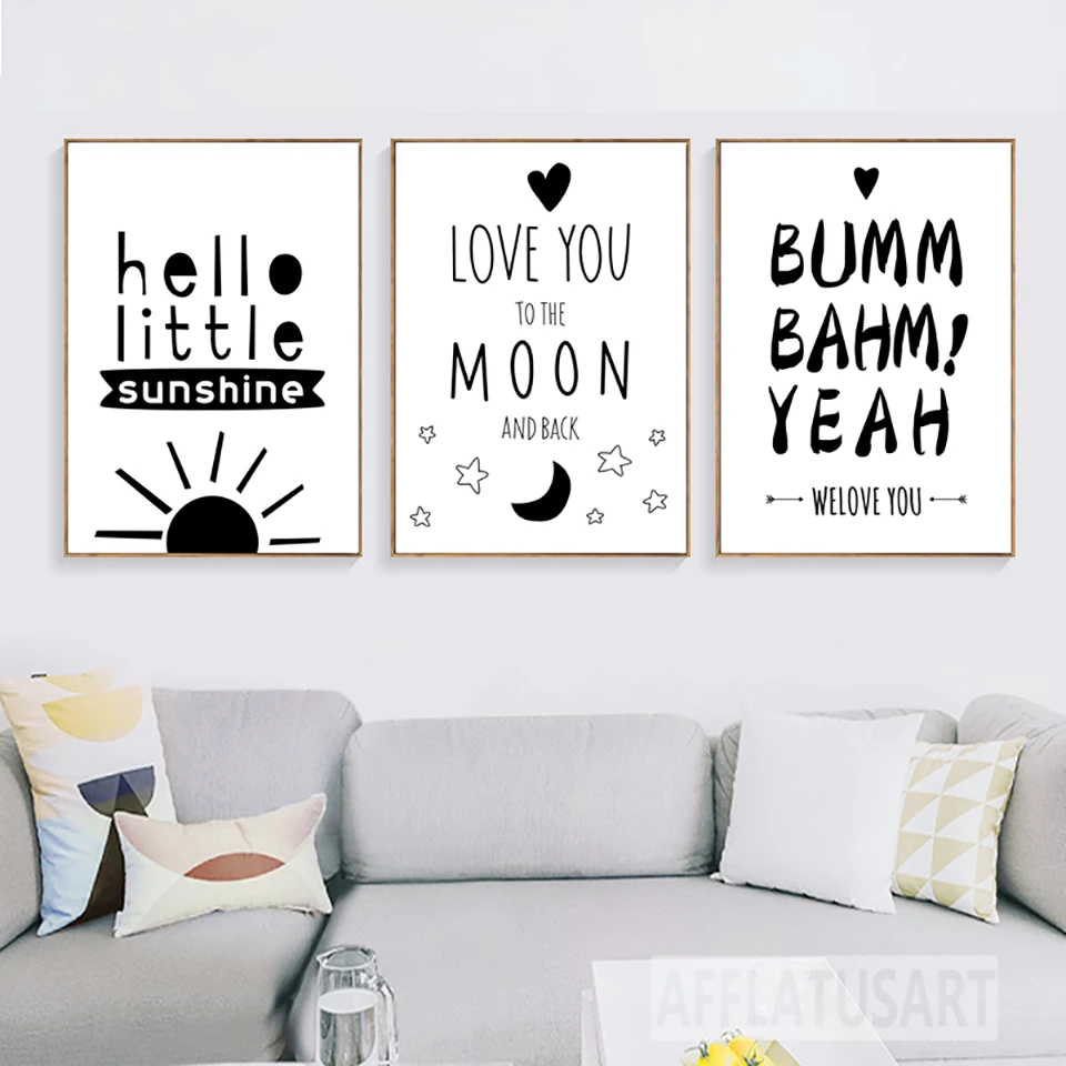 Black-White-Sun-Moon-Quotes-Canvas-Painting-Wall-Art-Canvas-Prints-Nordic-Posters-And-Prints-Wall (3)