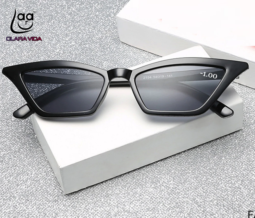 

New Trend CatEyes Small Frame Polarized Sunglasses Custom Made Myopia Minus Prescription Lens -1 to -6