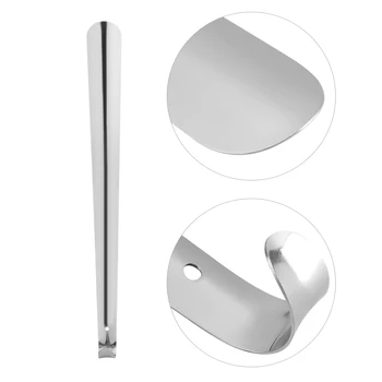 

Professional Stainless Steel Shiny Silver Metal Shoe Horn Shoehorn for Seniors elderly