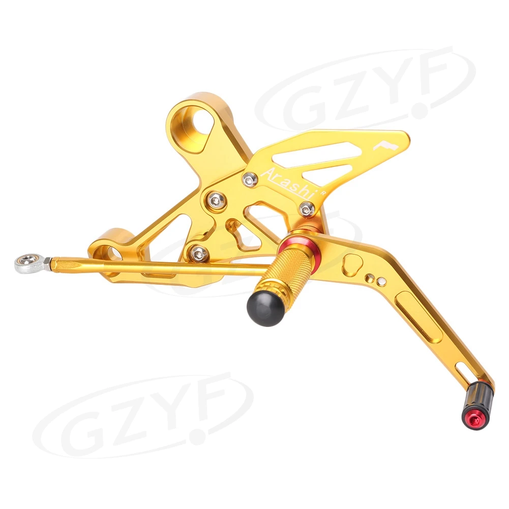 CNC Adjustable Motorcycle Rearset Rear Set Footpegs Footrest For Ymaha MT-09 FZ-09 / MT09 FZ09 2014 2015 2016 2017