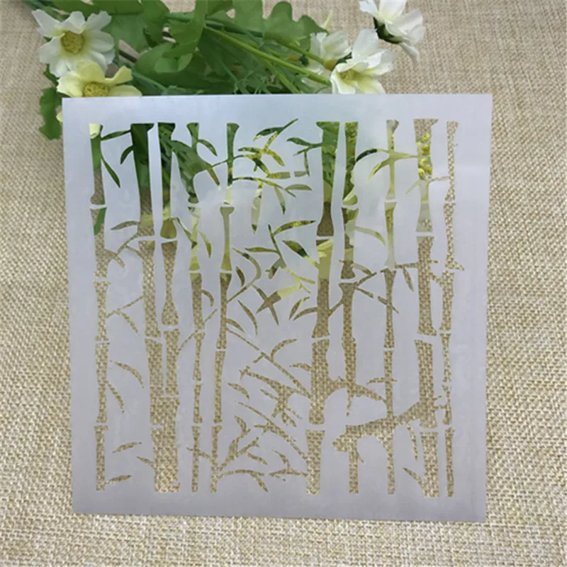 

BambooPlastic Layering Stencils for DIY Scrapbooking/photo album Decorative Embossing DIY Paper Cards Crafts