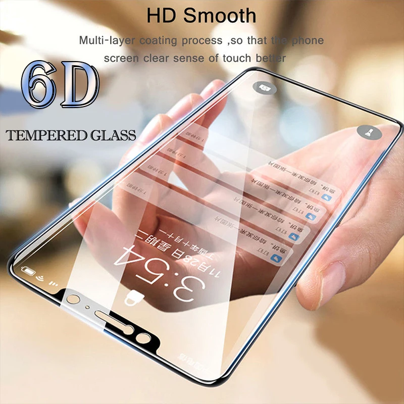 6D чехол из закаленного стекла для Xiaomi Mi Note 10 9T Pro 9 SE A3 A2 Lite A1 F1 Redmi 8T 8 7 6 8A 7A 6A Защитная