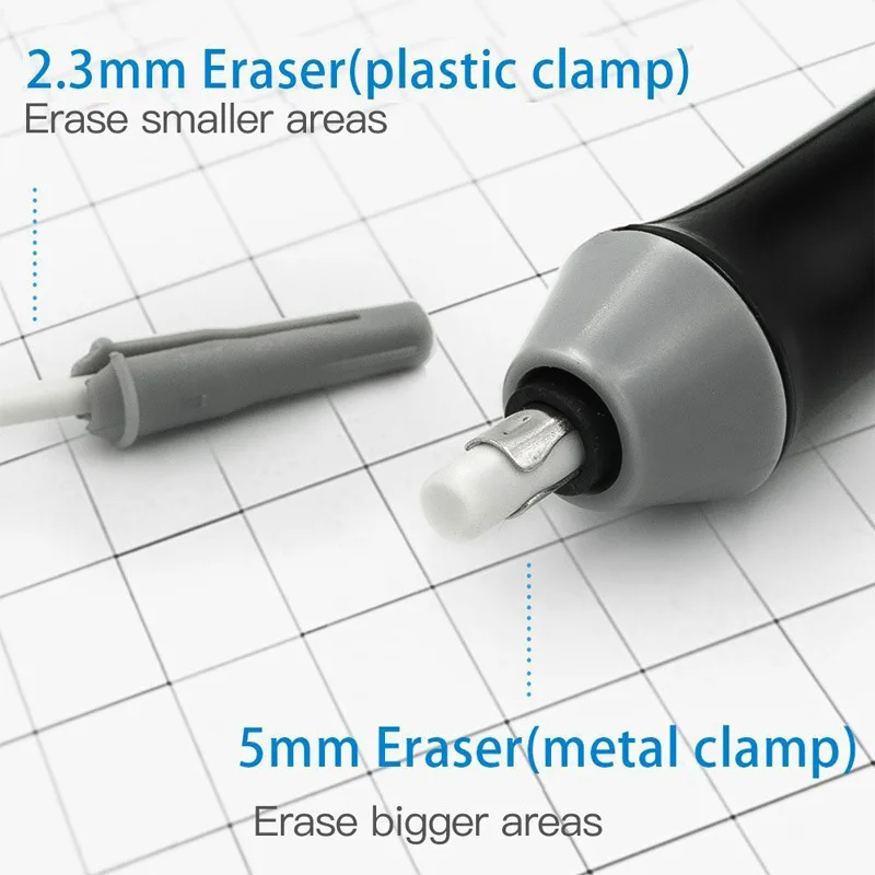 Kawaii Электрический ластик, художественные резинки, мини-ластик для разминания, заправка, милые электронные Ластики для карандашей, для детей, канцелярские принадлежности, школьные принадлежности