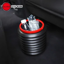 1 шт. 4L ПВХ складная Автомобильная корзина для мусора зонтик ведро креативный подвесной ящик для хранения Органайзер многофункциональные автомобильные аксессуары для бака