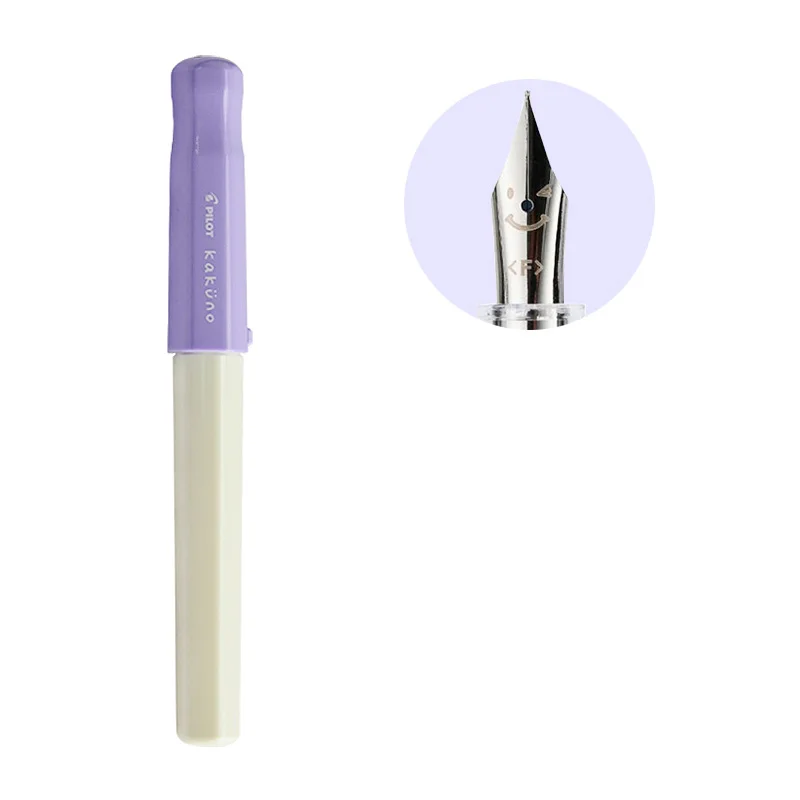 Пилот перьевые ручки Namiki картридж kakuno улыбающееся лицо советы 0,3 мм/0,4 мм/0,6 мм японская ручка для студентов, для офиса, небольшой подарок FKA - Цвет: Purple Blink
