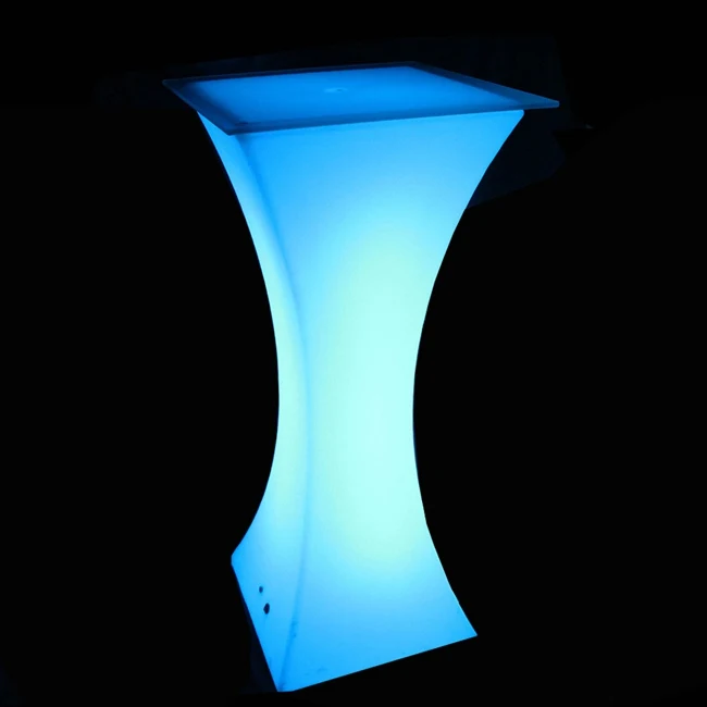SK-LF24 (L60*W60*H110cm) High Top Coffee Bar Tables / LED Bar Furniture/ Glowing Light up Bar Furniture free shipping 1pc