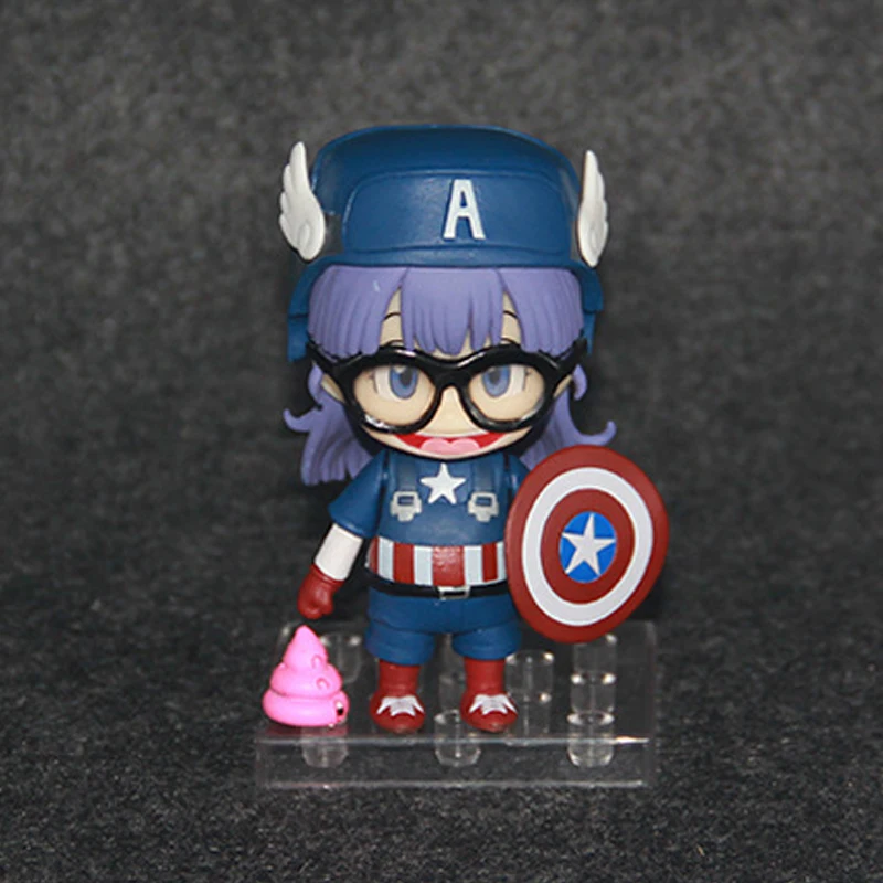 

Nendoroid Anime Dr. Slump Arale Norimaki Cosplay Captain America Cute Girls Action Figures PVC Doll Model Toys