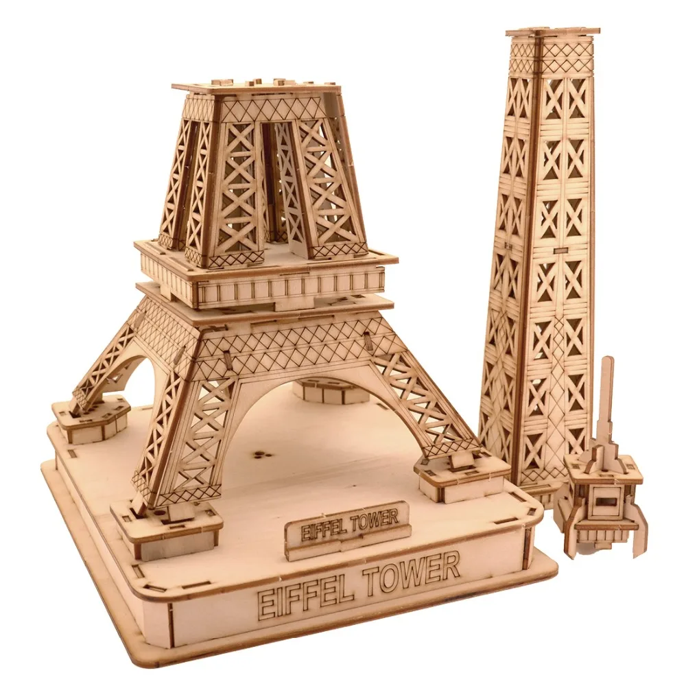 eiffel tower wooden puzzle