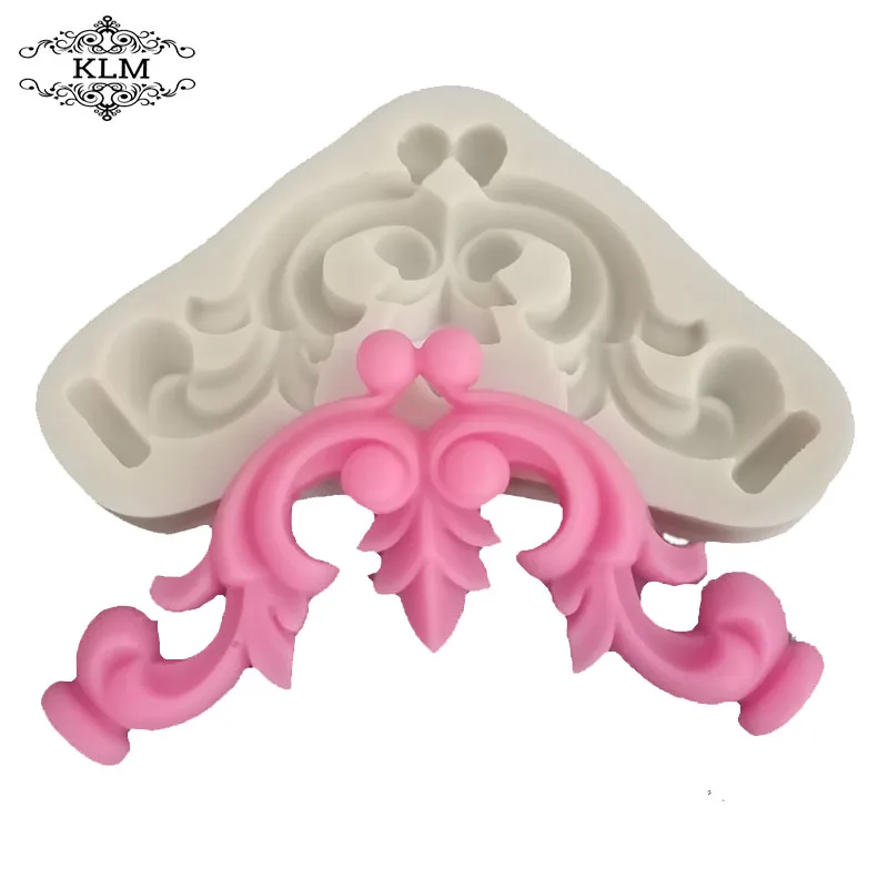 

KLM-00157 Antique Flower Silicone Fondant Mold Cake Border Decor Sugar Icing Paste Mould