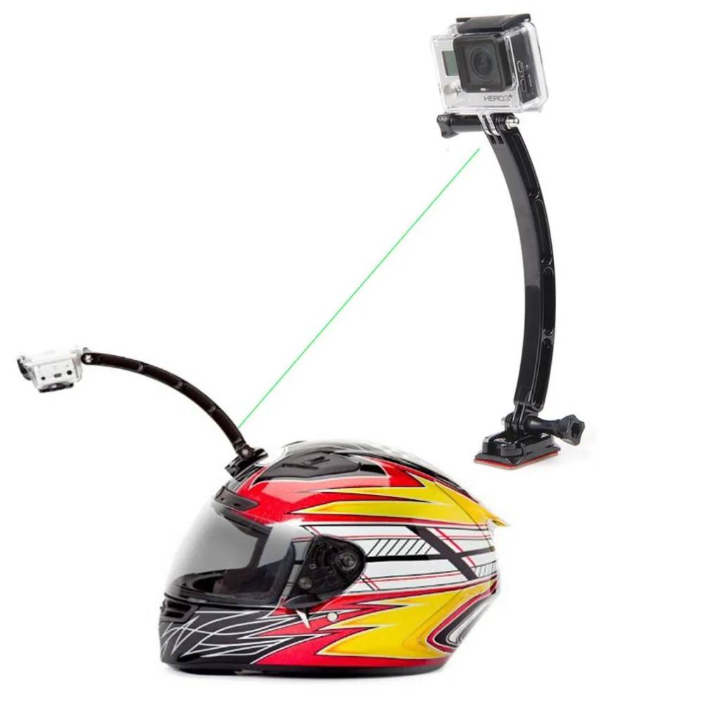 Портативный набор шлемов для езды на мотоцикле аксессуары для камеры Gopro 4/3+ запчасти для камеры ручной монтажный кронштейн