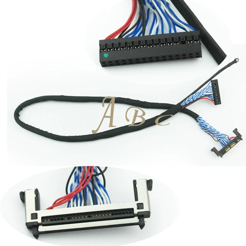 

Wholesale 10 Pcs JAE FI-RE51S-HF 0.5mm 51 Pins 2ch 8bit D8 LVDS Cable for LG/AUO/ChiMei LCD Panel TV LC420WUE LC370WUE LC320WX1