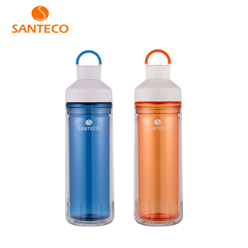 

Santeco Ocean Series Beverage Bottle Double-wall Insulated Tritan Water Bottle Durable Outerdoor Flask 590ml