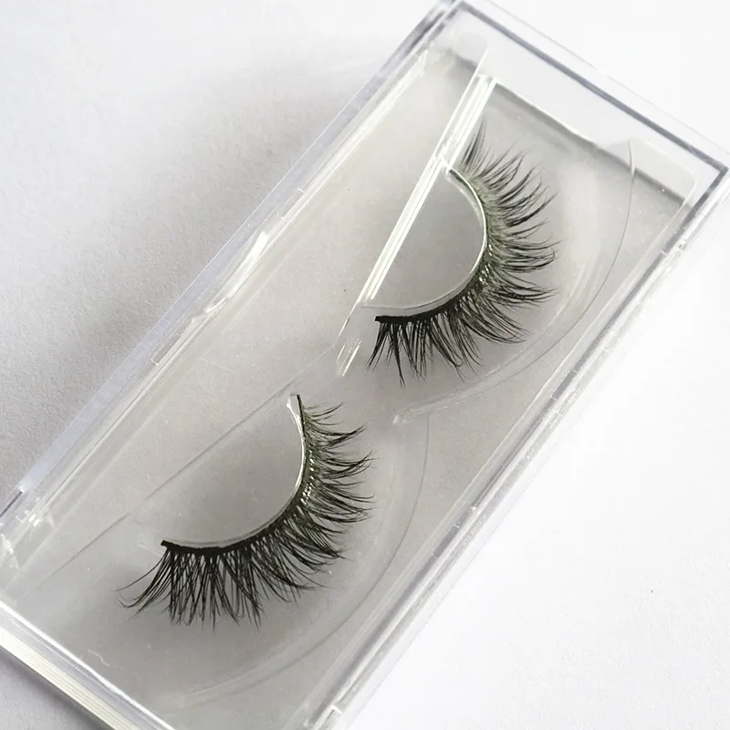 A6 Natural Sparse Cross Eyelash Extension handmade real mink lashes Beauty Makeup Long False