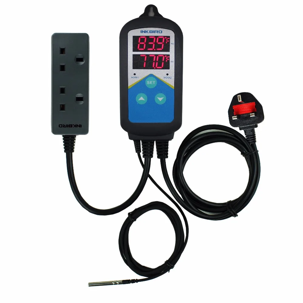 

Inkbird Thermometer&Timer ITC-306T UK Digital Thermometer For Oven Home Appliances Hatching Seed Germination Reptiles Wholesale