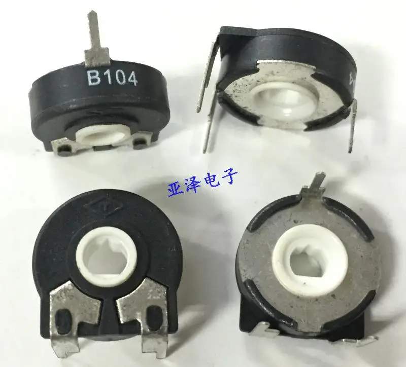 

2pcs T brand Spain potentiometer PT15-B100K adjustable potentiometer horizontal elliptical hole rotation adjustable resistor