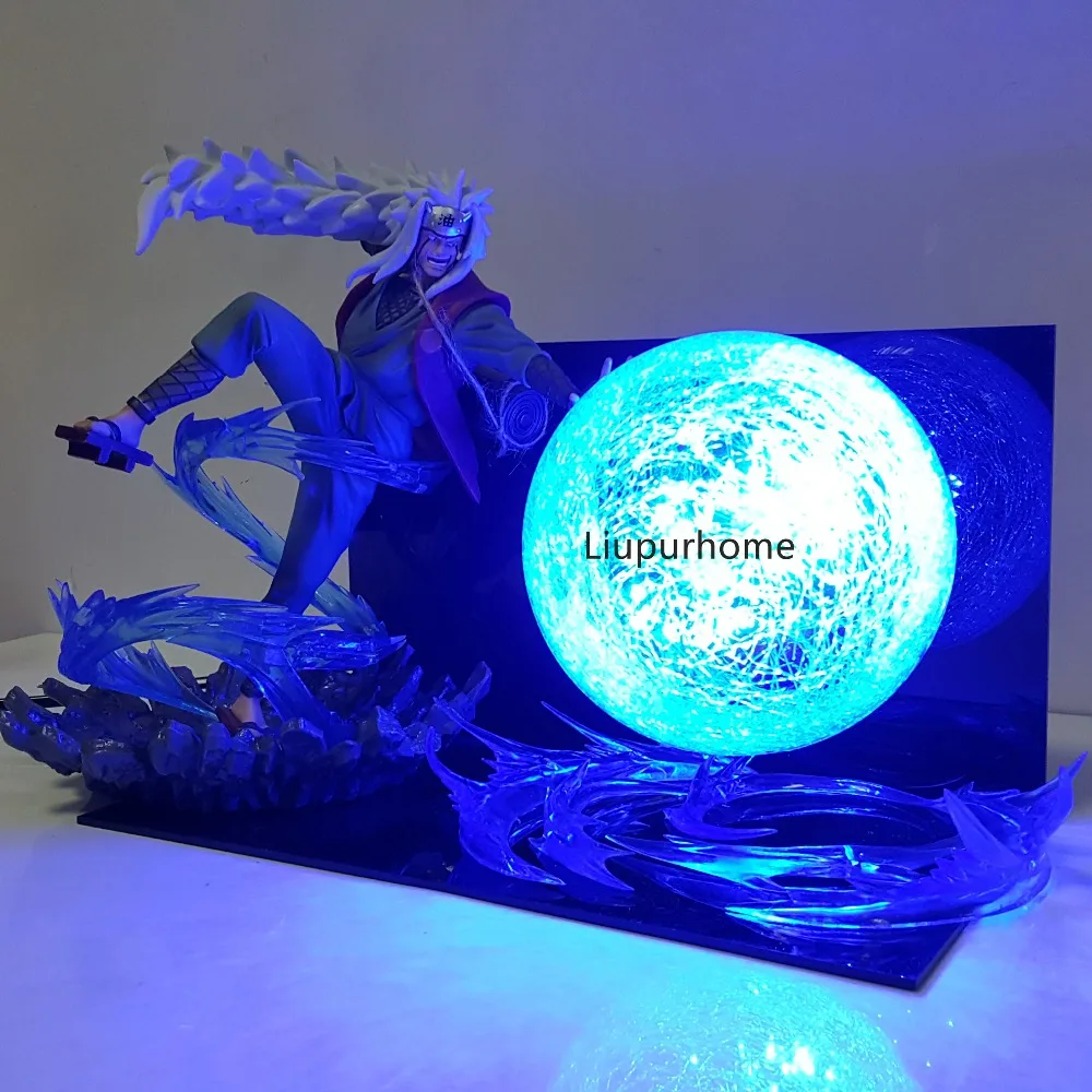 Naruto Jiraiya Rasengan Led Night Lights Desk Lamp Anime Naruto Shippuden Jiraiya Lampara Led Lighting Bulb