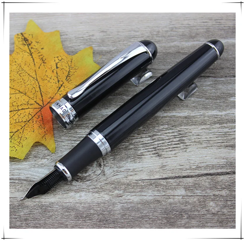 Роскошный бренд Jinhao X750 перо для каллиграфии перьевая ручка средняя 18KGP перо для школы, офиса, чернильные ручки, подарочные канцелярские принадлежности