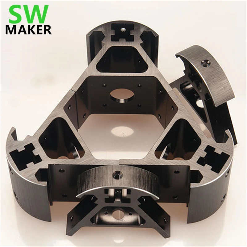 Best SWMAKER Colorful all metal 3D Kossel printer 2020 aluminum alloy delta angle corner kit Kossel corner kit