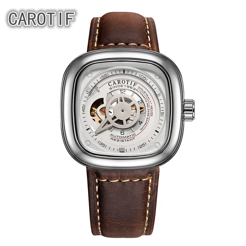CAROTIF Высокое качество Tourbillon Для мужчин часы Montre HommeTop Роскошные брендовые Бизнес