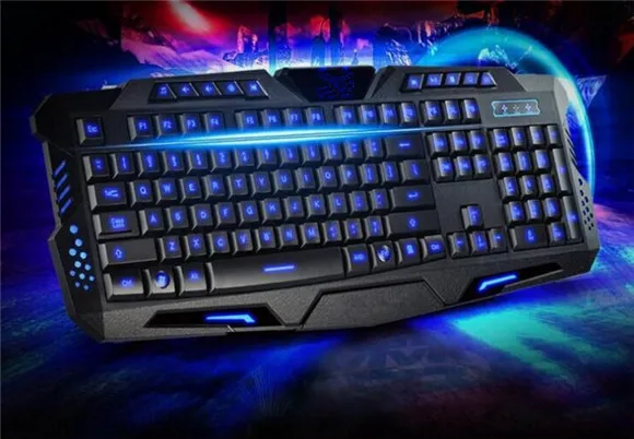 Russian Pro Gaming Keyboard breathing light wired keyboard ...