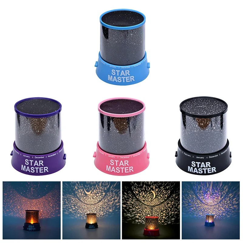 

Creative LED Night Light Projector Star Light Sky Moon Master Children Kids Baby Romantic Colorful Home Decor Projector Lamp