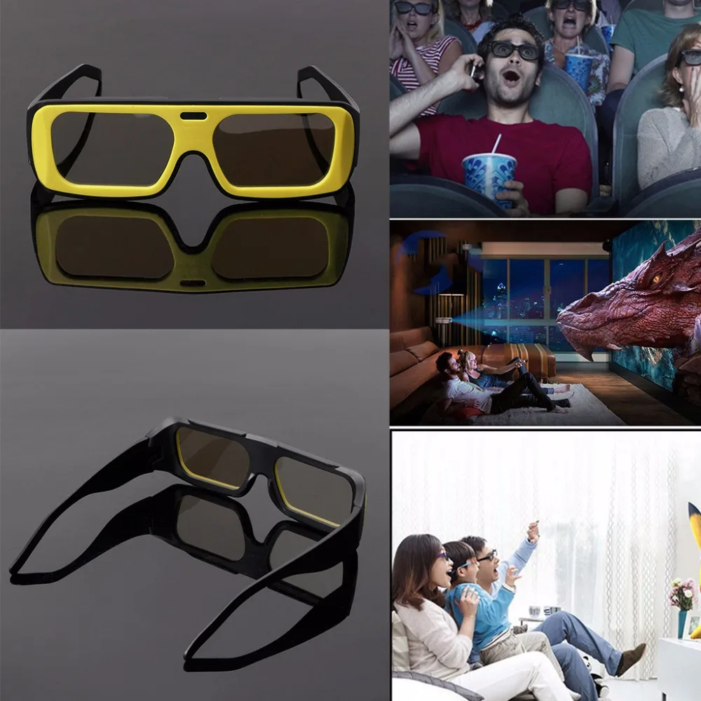 Peacefair двухцветная оправа круглые поляризационные Пассивные 3D стерео очки для