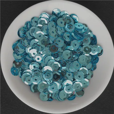 2500 шт(30 г) синяя серия цветов 6 мм круглая свободная тесьма с пайетками для шитья свадебного ремесла, аксессуары для женской одежды