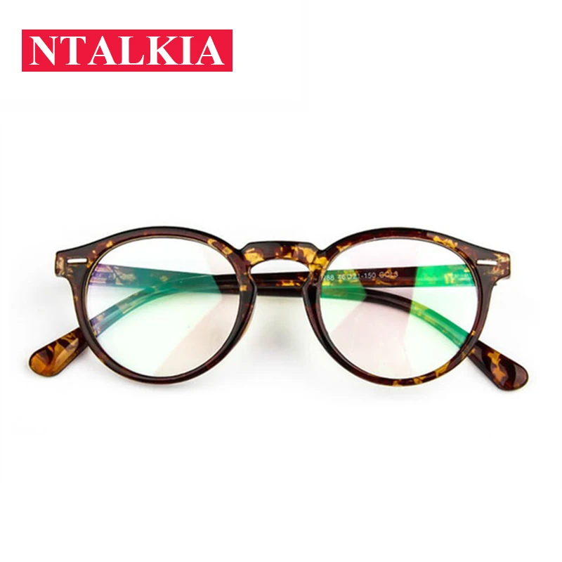 2018 Fashion Women Glasses Frame Men Eyeglasses Frame Vintage Round Clear Lens Glasses Optical Spectacle Frame