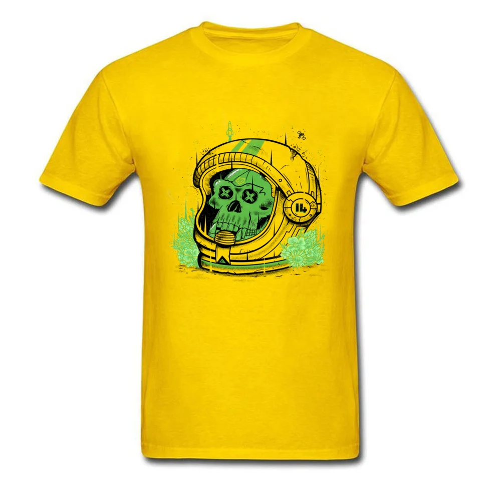Alive Again Fashion Short Sleeve Normal T Shirts 100% Cotton Round Collar Men Tees Printed On T-Shirt Thanksgiving Day Alive Again yellow