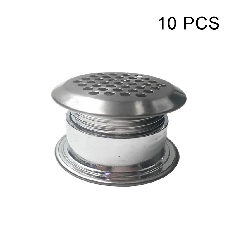 bevel 10pcs Вентиляционные отверстия из нержавеющей стали с круглым вентиляционным отверстием для кухонного шкафа ванной комнаты_ WK - Цвет: bevel 10pcs
