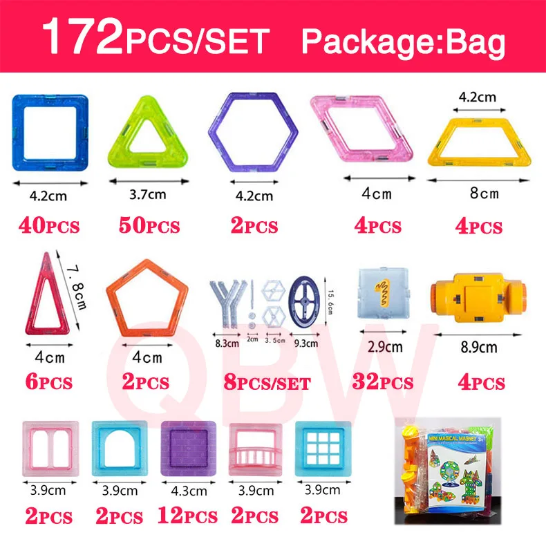 172pcs-bag