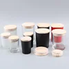 Bougies en cire aromathérapie manuelle, fourniture pour fabriquer soi-même des bougies avec des fleurs, tasse enflammée, couvercle de bambou ► Photo 1/5