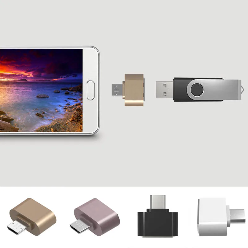 

1pcs Micro USB To USB OTG Adapter 2.0 Converter For Tablet Pc to Flash Mouse Keyboard Random Color