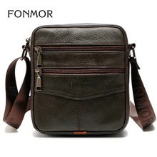 FONMOR новая многофункциональная Большая вместительная натуральная кожаная сумка-мессенджер Мужская модная Повседневная деловая сумка сумки на плечо