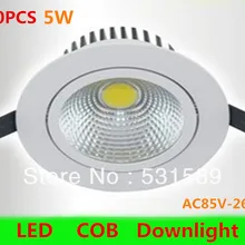 30 шт. 5 Вт Светодиодный светильник для потолка COB холодный белый/теплый белый светодиодный светильник AC85V-265V