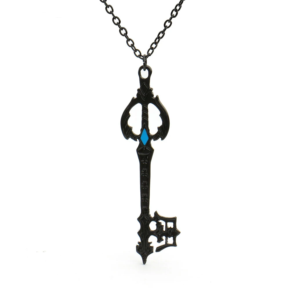 

Best Kingdom Hearts Keyblade Necklace Women Oathkeeper Key Pendant Oblivion Keyblade Charm Necklace Christmas Gift Game Jewelry
