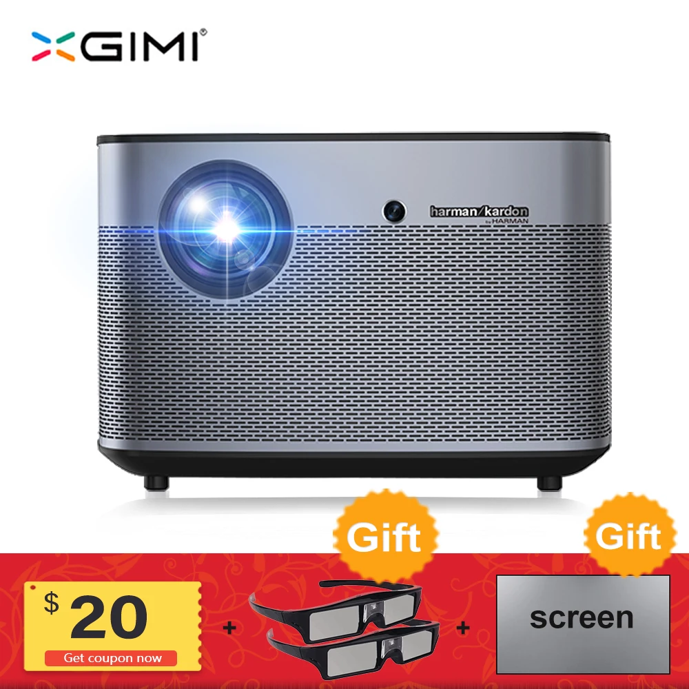 XGIMI H2 1080P Full HD DLP Projector 1350 ANSI Lumens Support 4K Android Wifi Bluetooth 3D