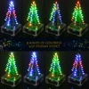 Arbre de noël en acrylique avec lumière LED colorée, facile à fabriquer, avec Module de Kit d'apprentissage électronique de musique ► Photo 2/6