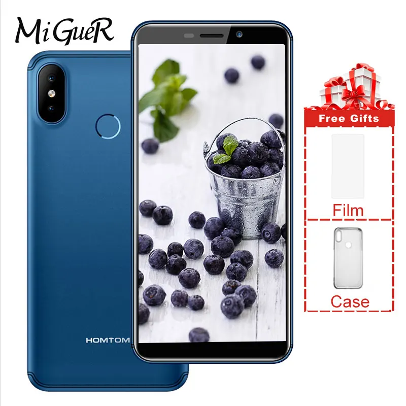 HOMTOM C2 5 &quot18:9 HD Android 8 1 MTK6739 4 ядра мобильный телефон 2 ГБ + 16 Гб 3000 мАч Зарядное