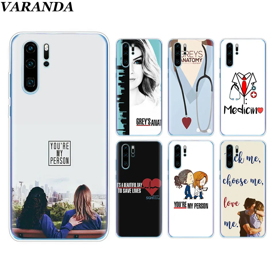 

grey's anatomy tv show TPU Silicone Case For Huawei P30 Pro P30 P10 P20 Lite P Smart Mate 10 20 Lite Soft Case Coque