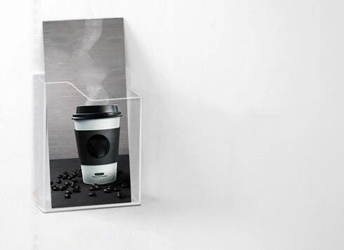 Акриловый держатель для файлов и брошюр A6 коллекционный настенный рамок