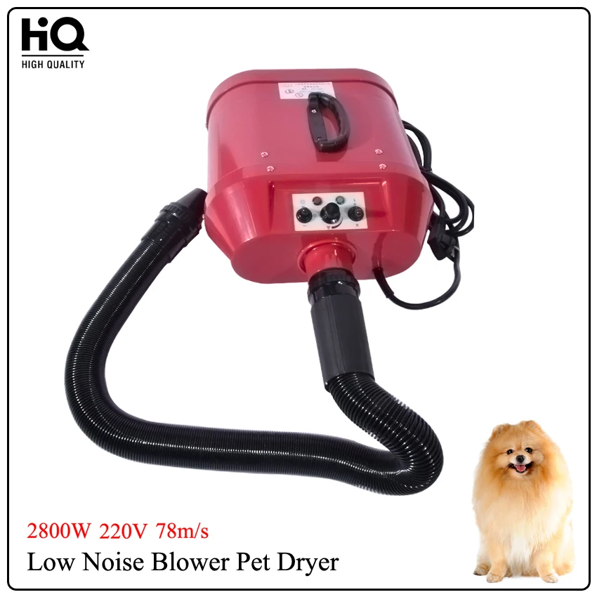 

2800W 220V Low Noise Blower Pet Dryer To Dogs Big Dog Dryer Wind speed 78m/s A22-2300