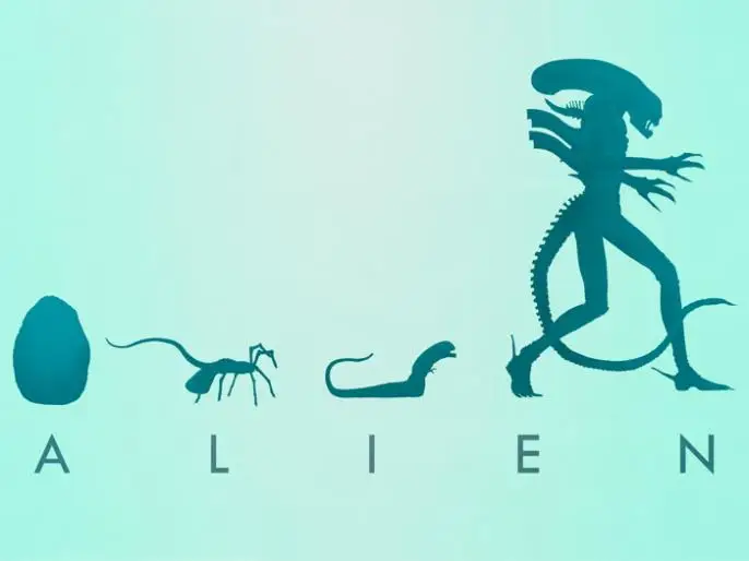 DV1011 Alien Evolution Egg Facehugger Sci Fi Movie Cool Art 32x24 Print